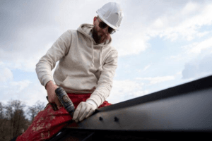 A roofing contractor in Lawrenceville