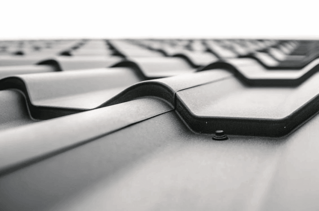 A metal roof
