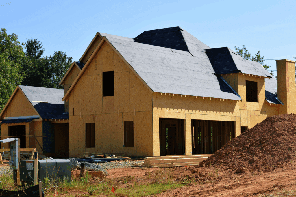 Roofing in progress with contractors ensuring strength, safety, and quality restoration.