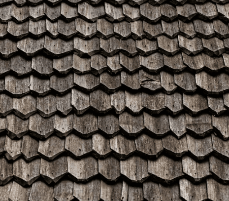 This image shows brown tiles on the roof.